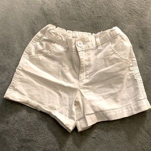 White jean shorts